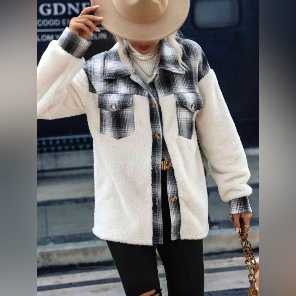 Cozy Checkmate Plaid Fleece Jacket